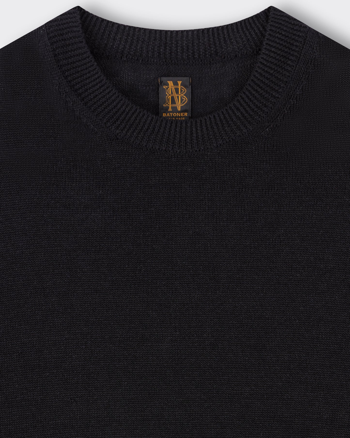 T-shirt en Lin Lavé : Noir