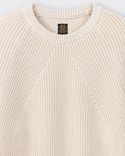 Batoner Signature Giza Cotton Sweater | Made in Japan Collar