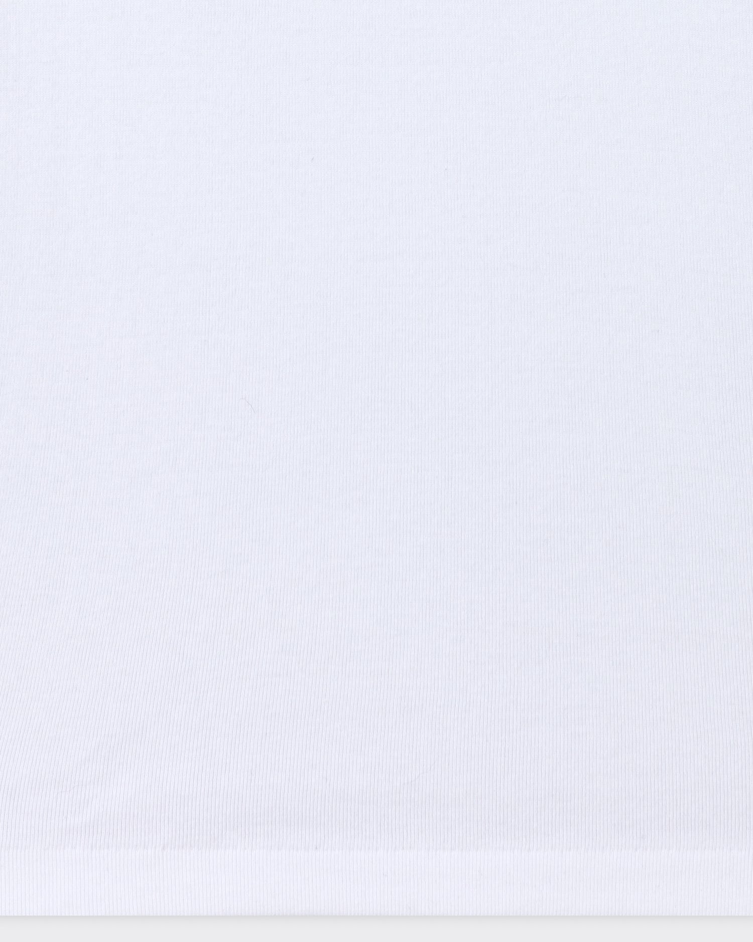 Batoner tubular cotton t-shirt white, ribbed knit detail