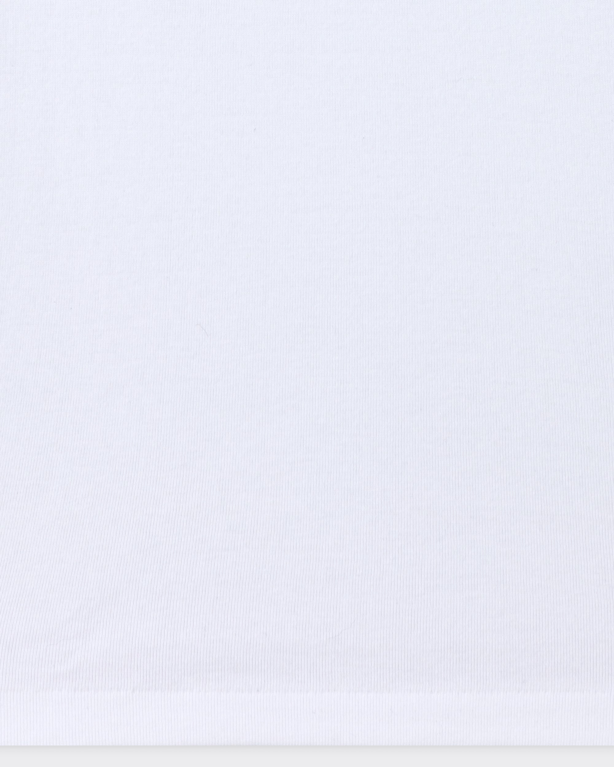 Batoner tubular cotton t-shirt white, ribbed knit detail