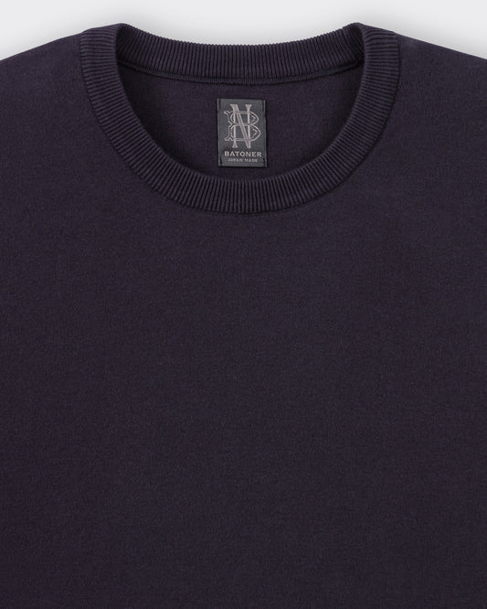 T-shirt Manches Longues en Coton : Marine