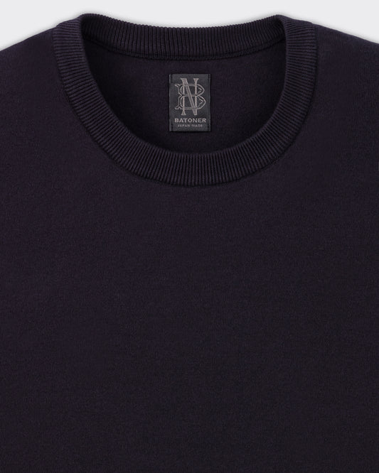 Col bord-côtes et étiquette tissée Batoner, fabrication Sagae Japon