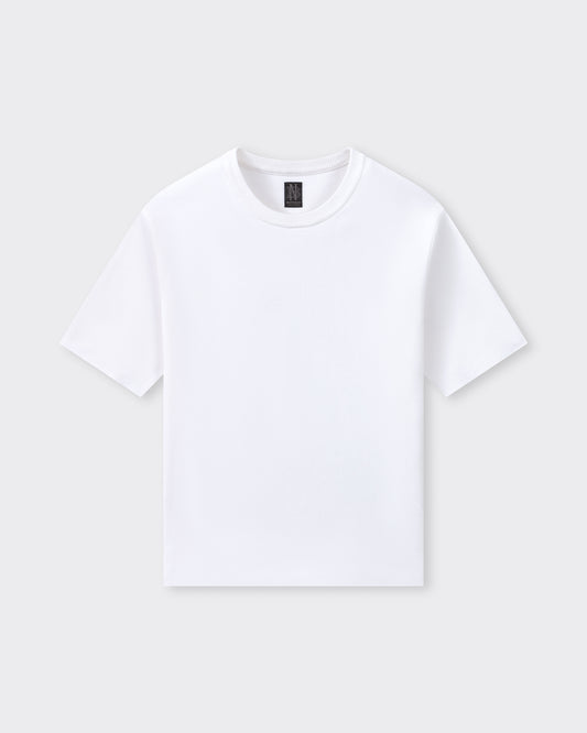 T-shirt en Coton : Blanc