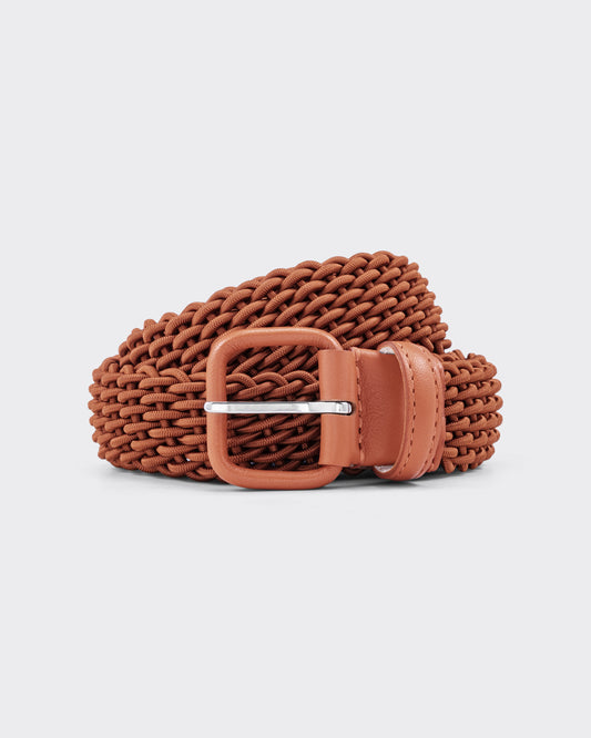 Ceinture Tressée : Brique