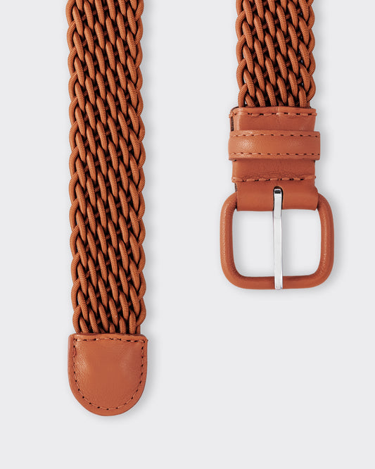 Ceinture Tressée : Brique