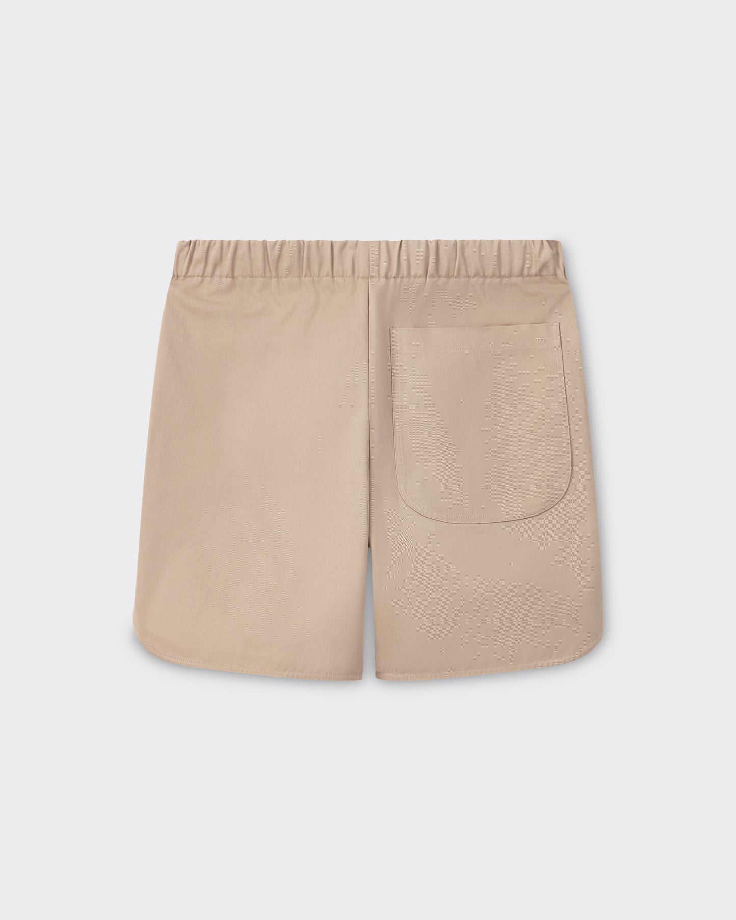 Meta Campania Collective basketball cotton shorts beige Italian twill curved vents BEIGE HABILLEUR PARIS