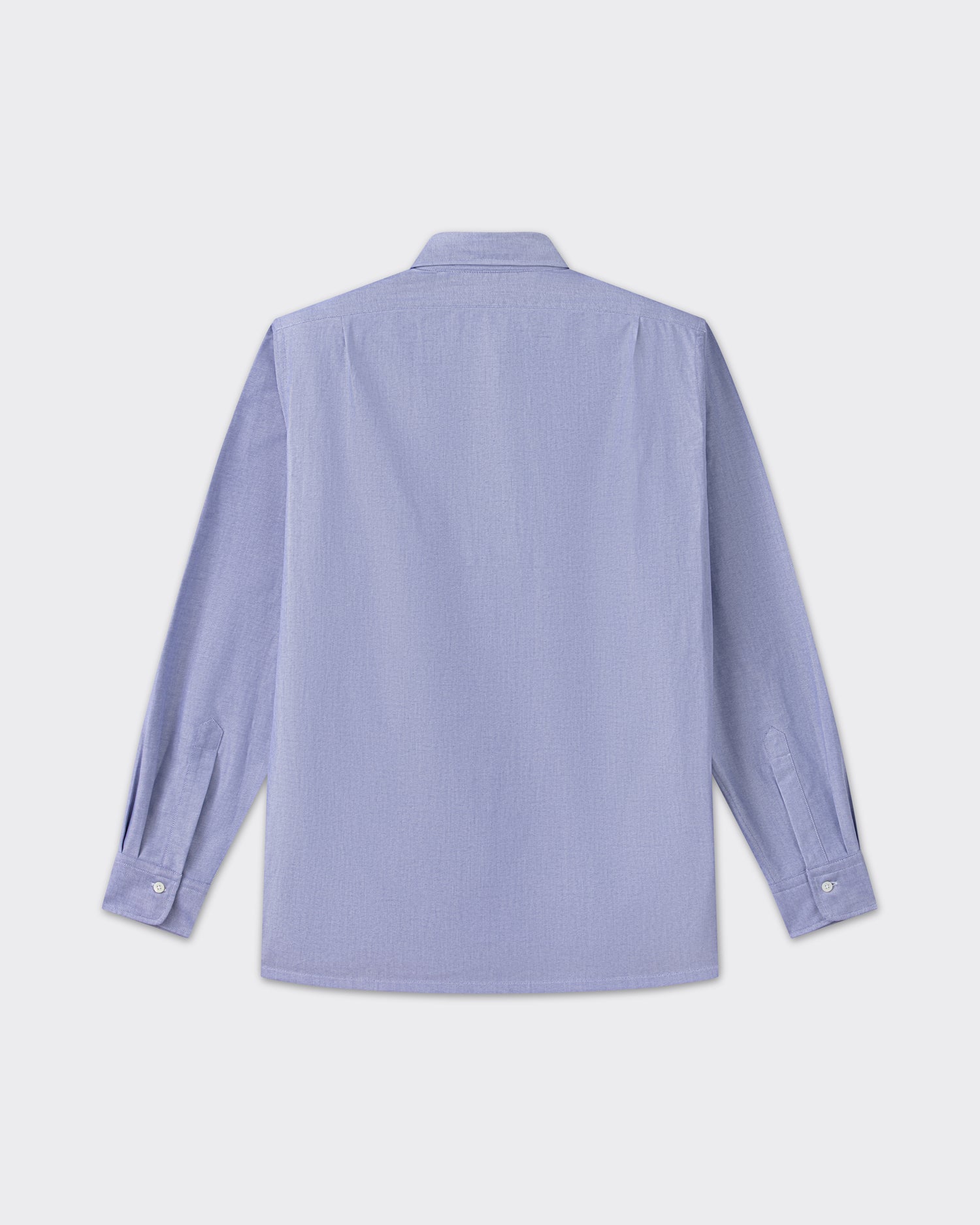 Back view, navy cotton oxford shirt, BEIGE HABILLEUR PARIS
