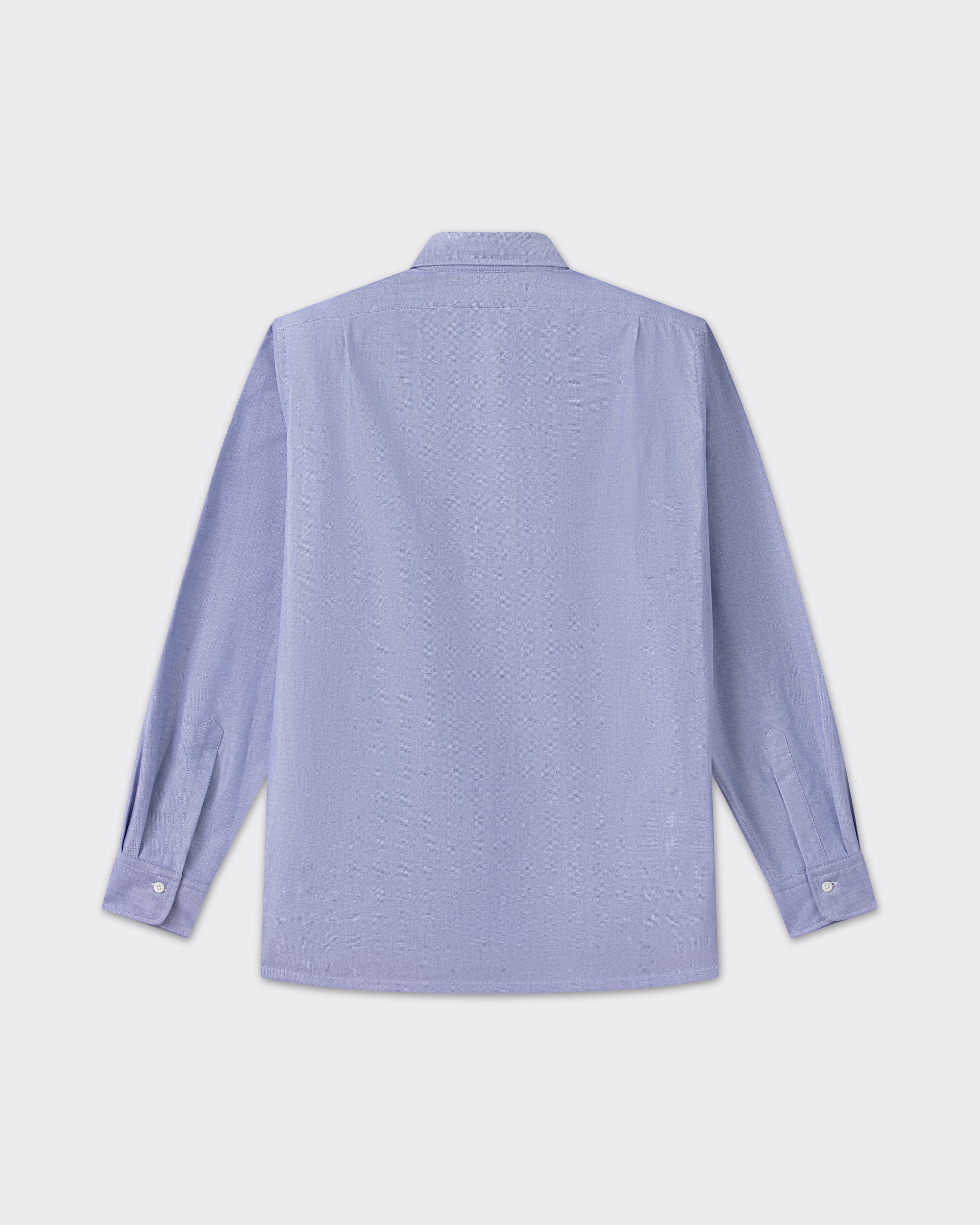 Back view, navy cotton oxford shirt, BEIGE HABILLEUR PARIS