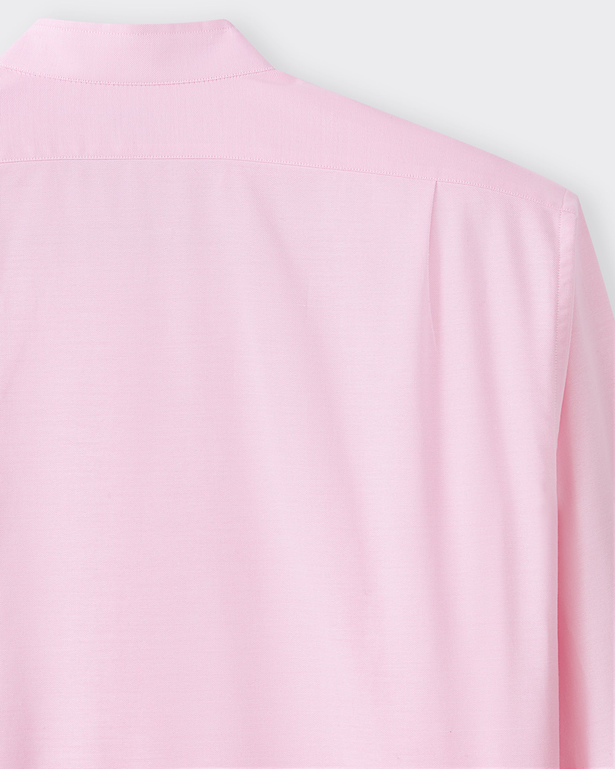 Back pleats detail, pink oxford shirt, BEIGE HABILLEUR PARIS
