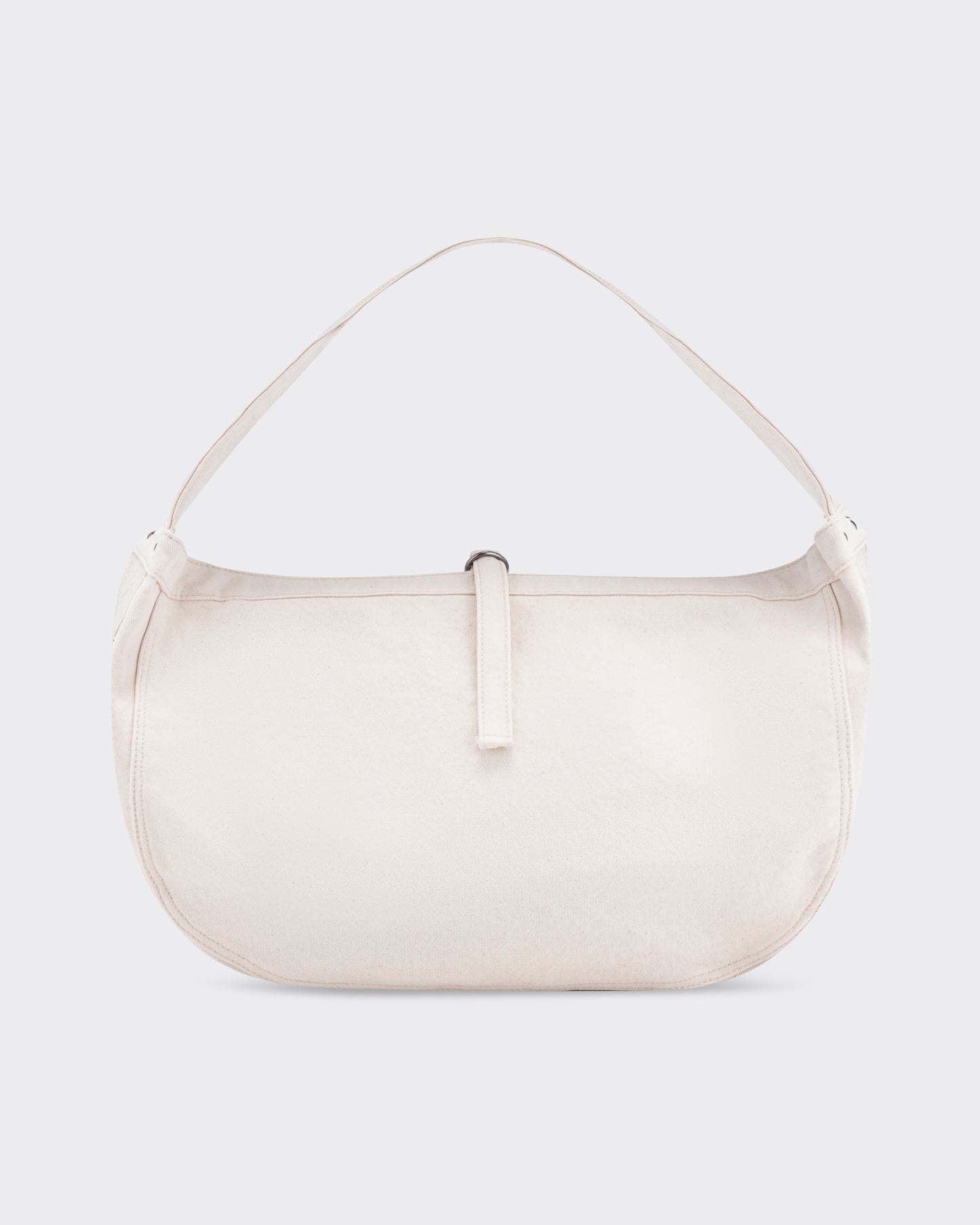 T.T Lot.004 Newsboy Bag en toile de coton lavée ivoire, vue de face