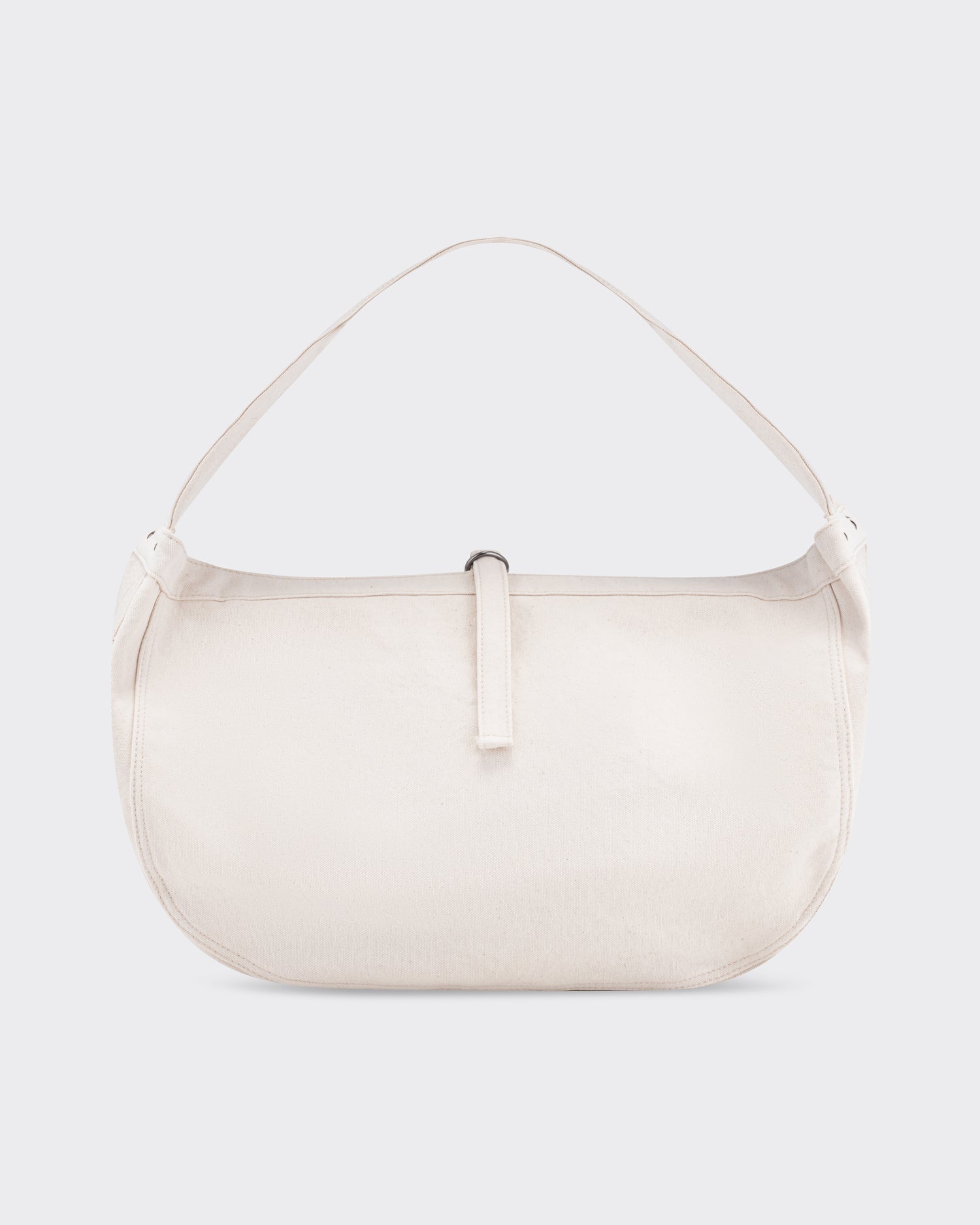 T.T Lot.004 Newsboy Bag en toile de coton lavée ivoire, vue de face