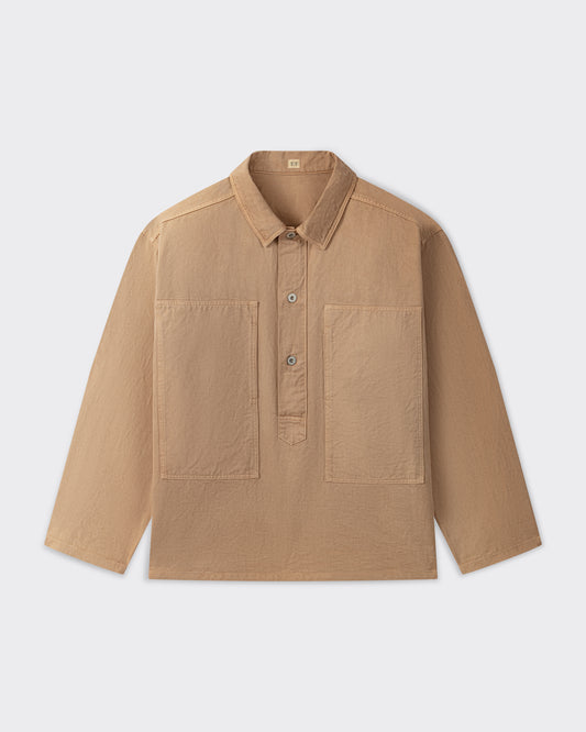 T.T Lot.326 smock U.S. Army en coton teinture Yakusugi, vue de face