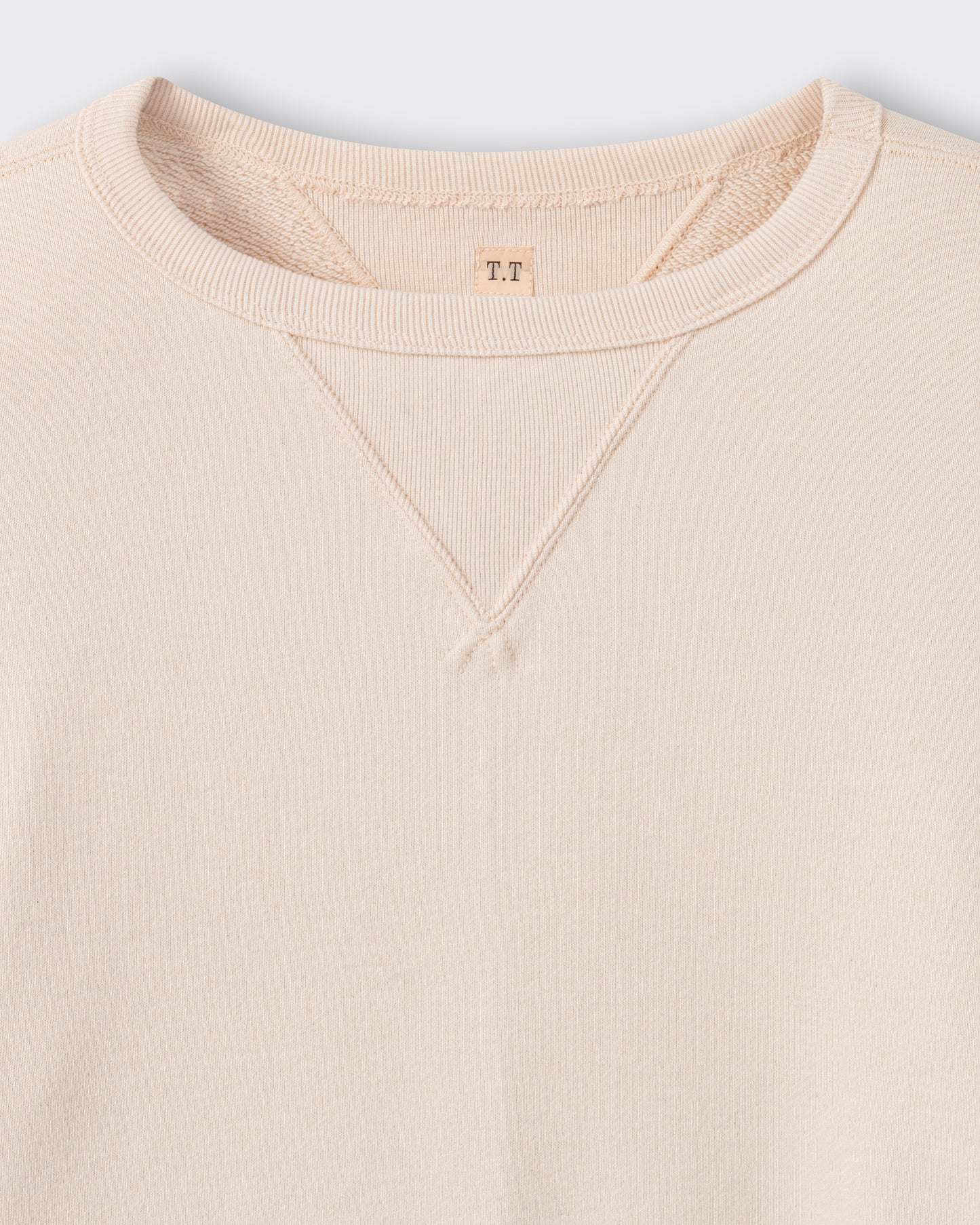Cotton Sweatshirt: Ivory