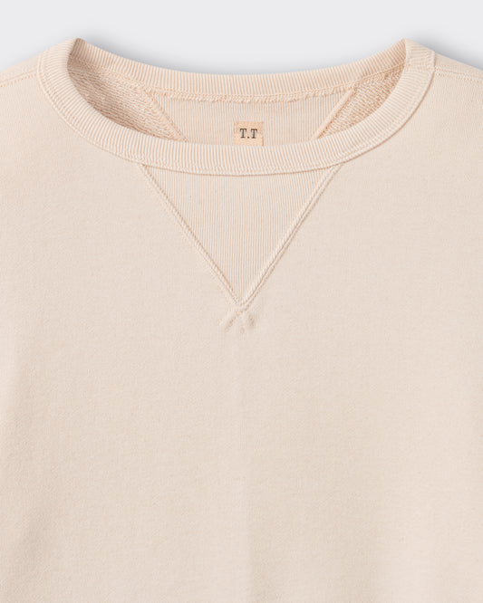 Sweatshirt en Coton : Ivoire