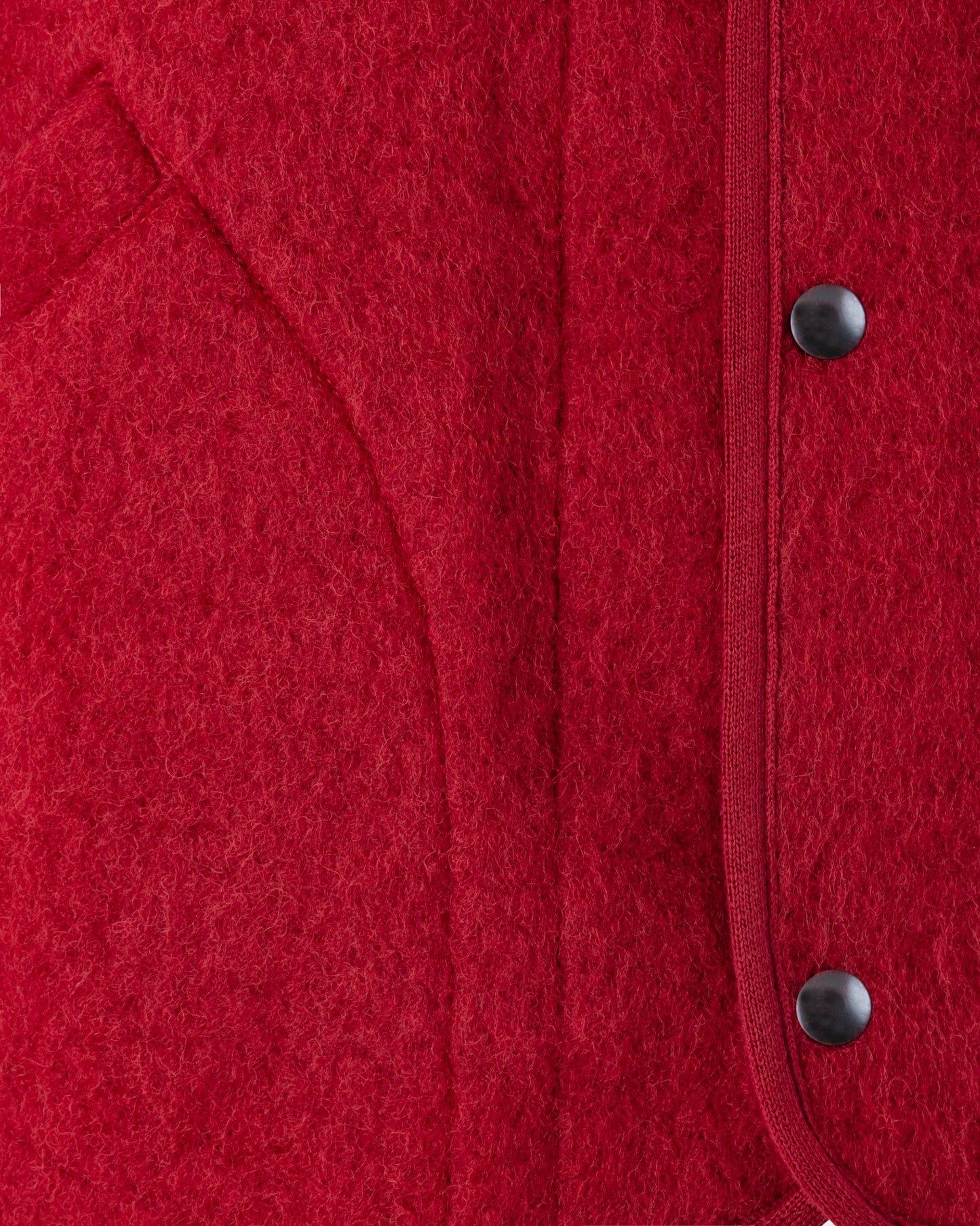 “Contour” Wool Vest : Dahlia Red