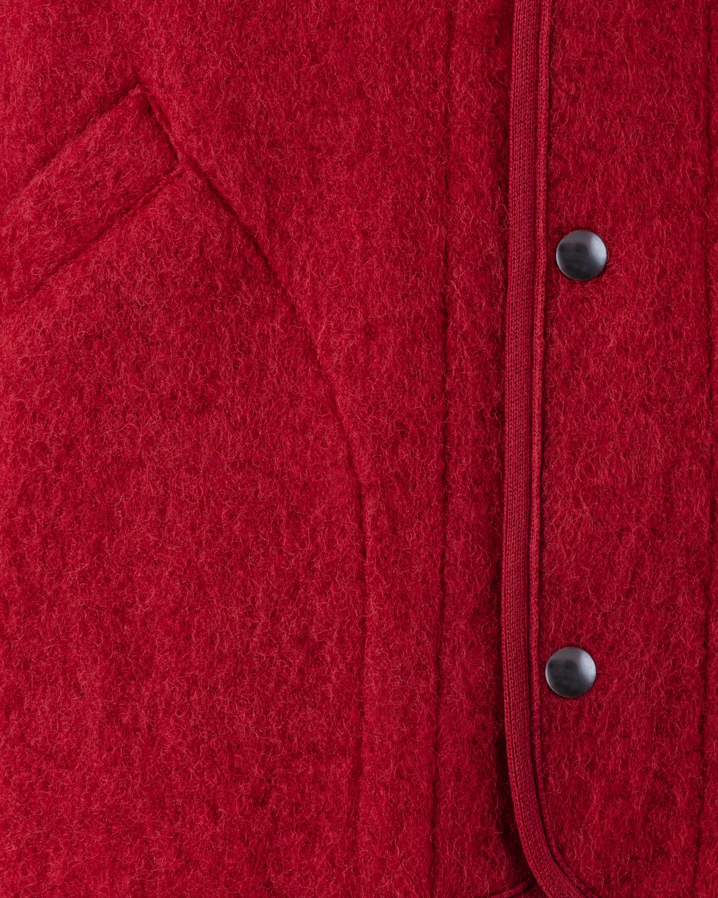 “Contour” Wool Jacket : Dahlia Red