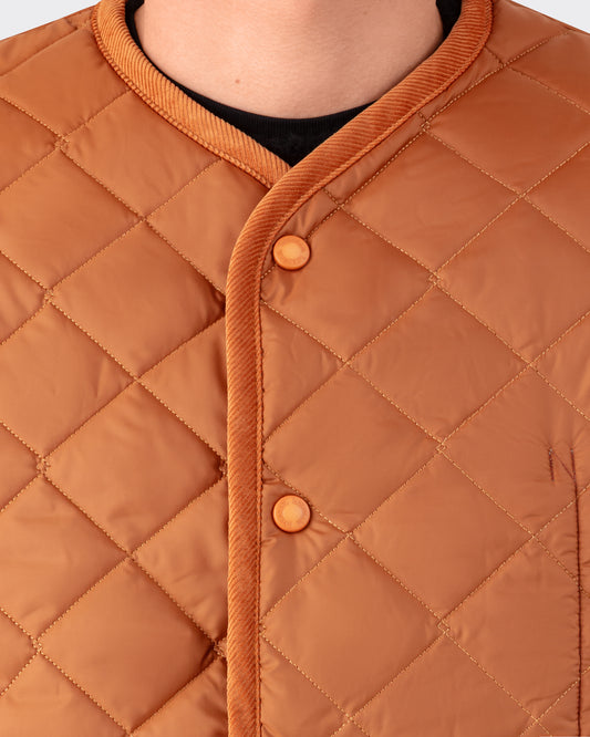 "Thornham" Quilted Gilet : Amber