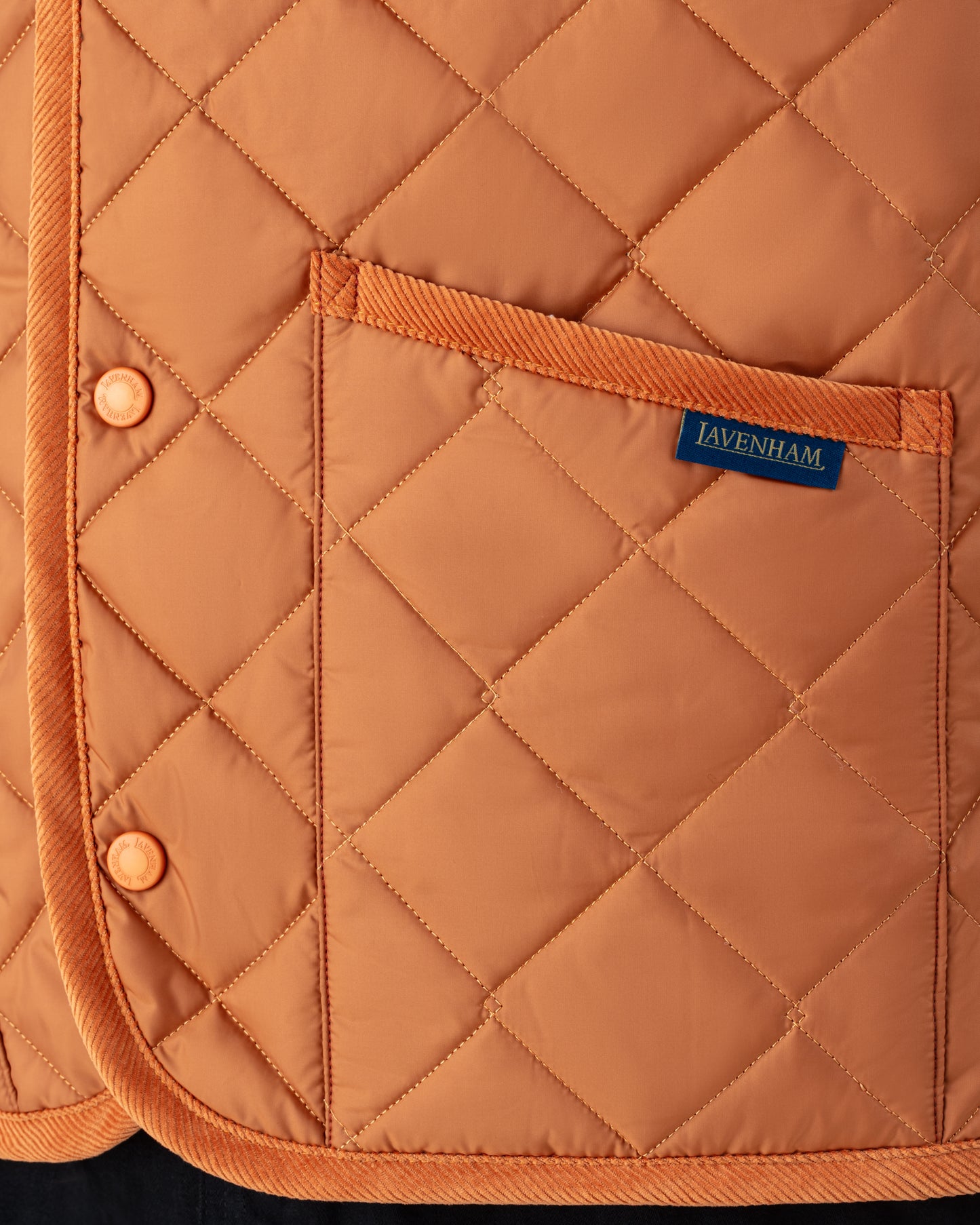 "Thornham" Quilted Gilet : Amber