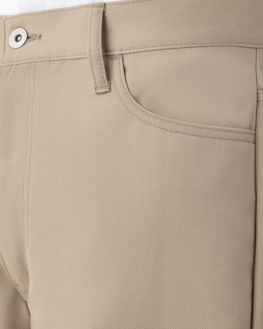 Pantalon en Gabardine de Laine : Beige
