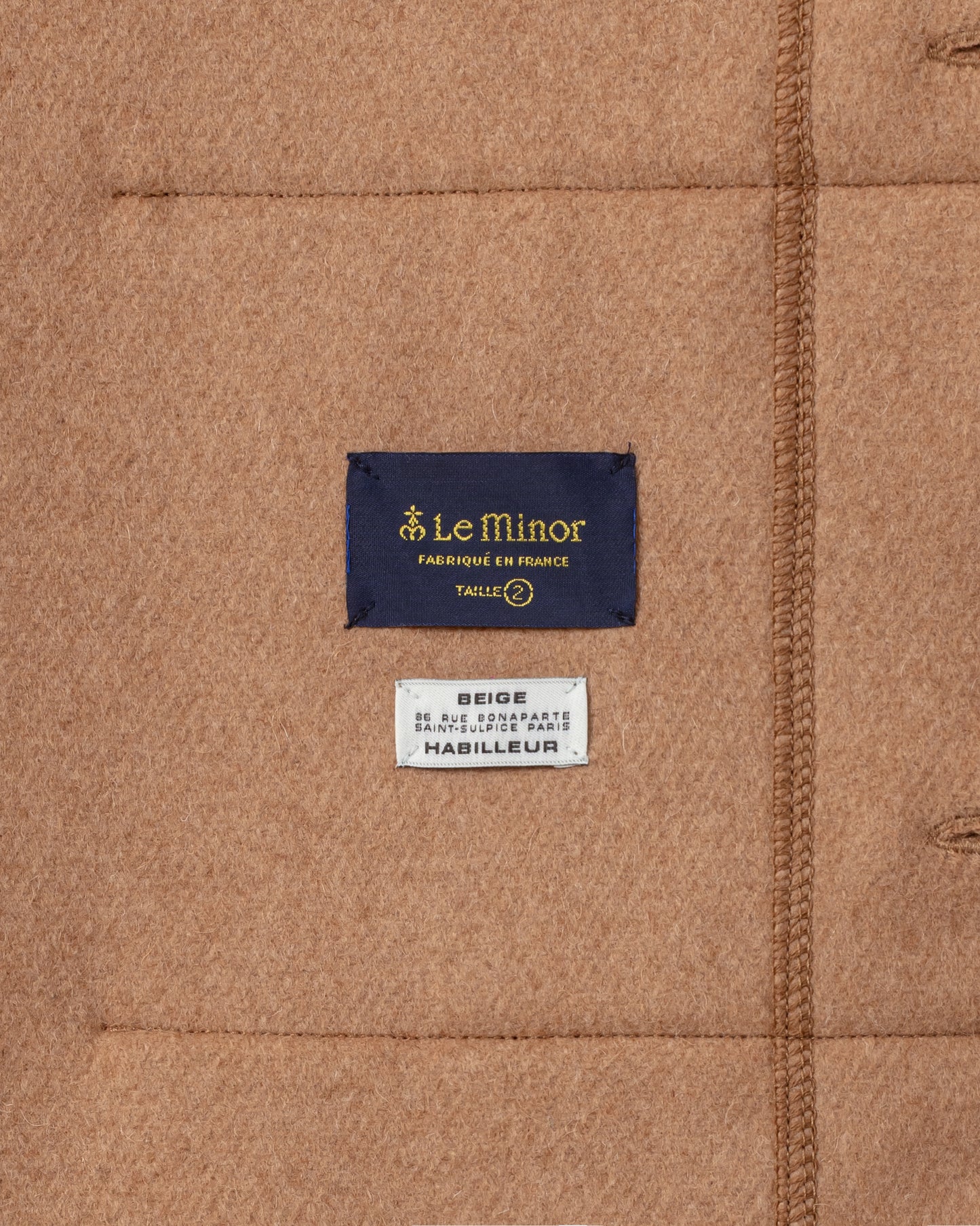 “City” Kabig en Laine de Chameau : Beige