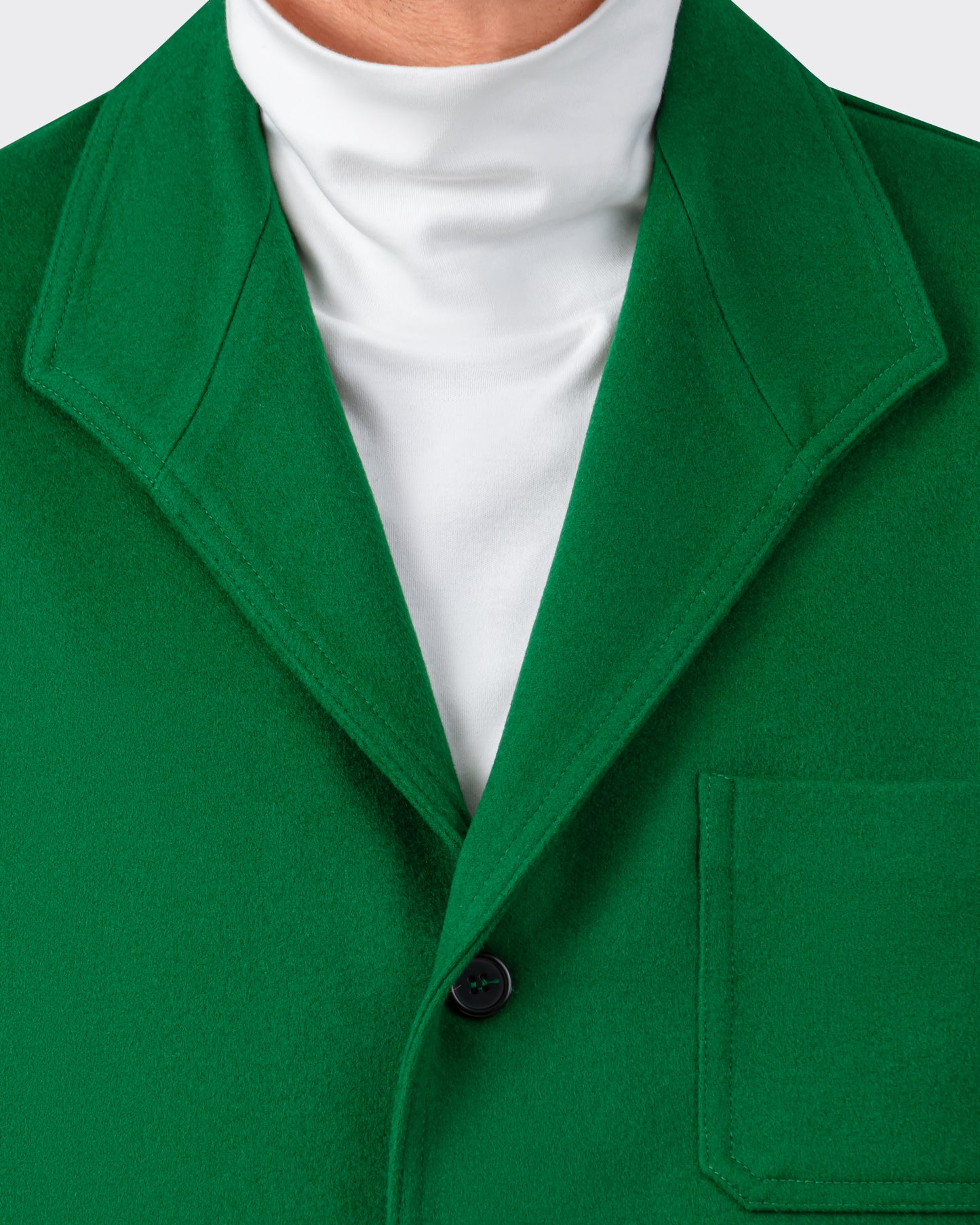 Teba Jacket en Laine Mérinos : Vert