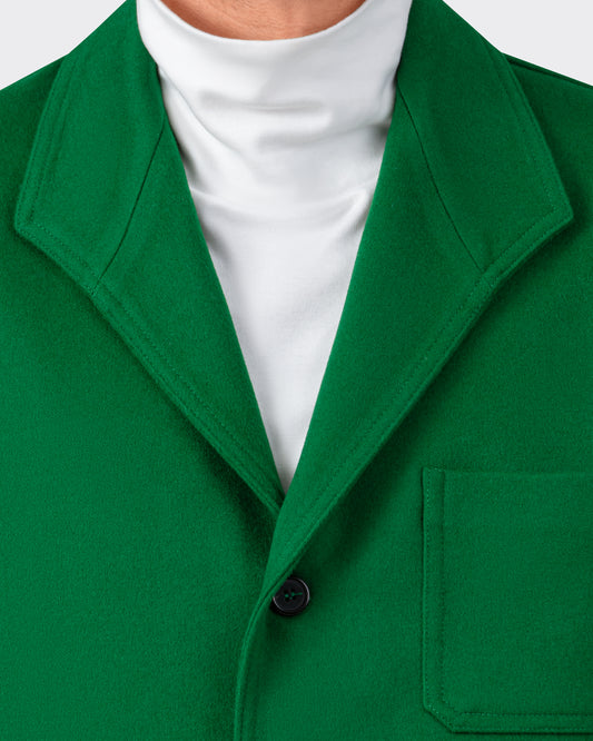 Teba Jacket en Laine Mérinos : Vert