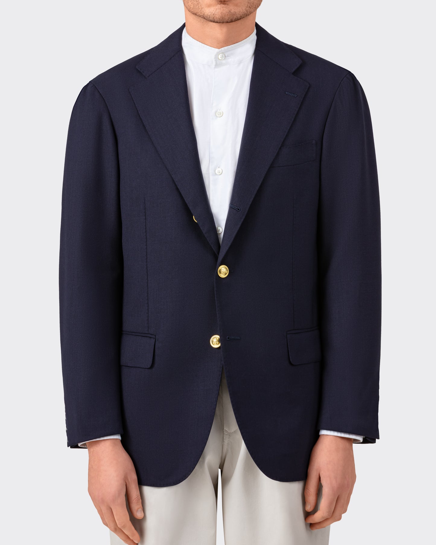 "Balloon” Wool Blazer : Navy