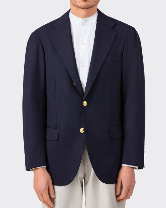 "Balloon” Wool Blazer : Navy