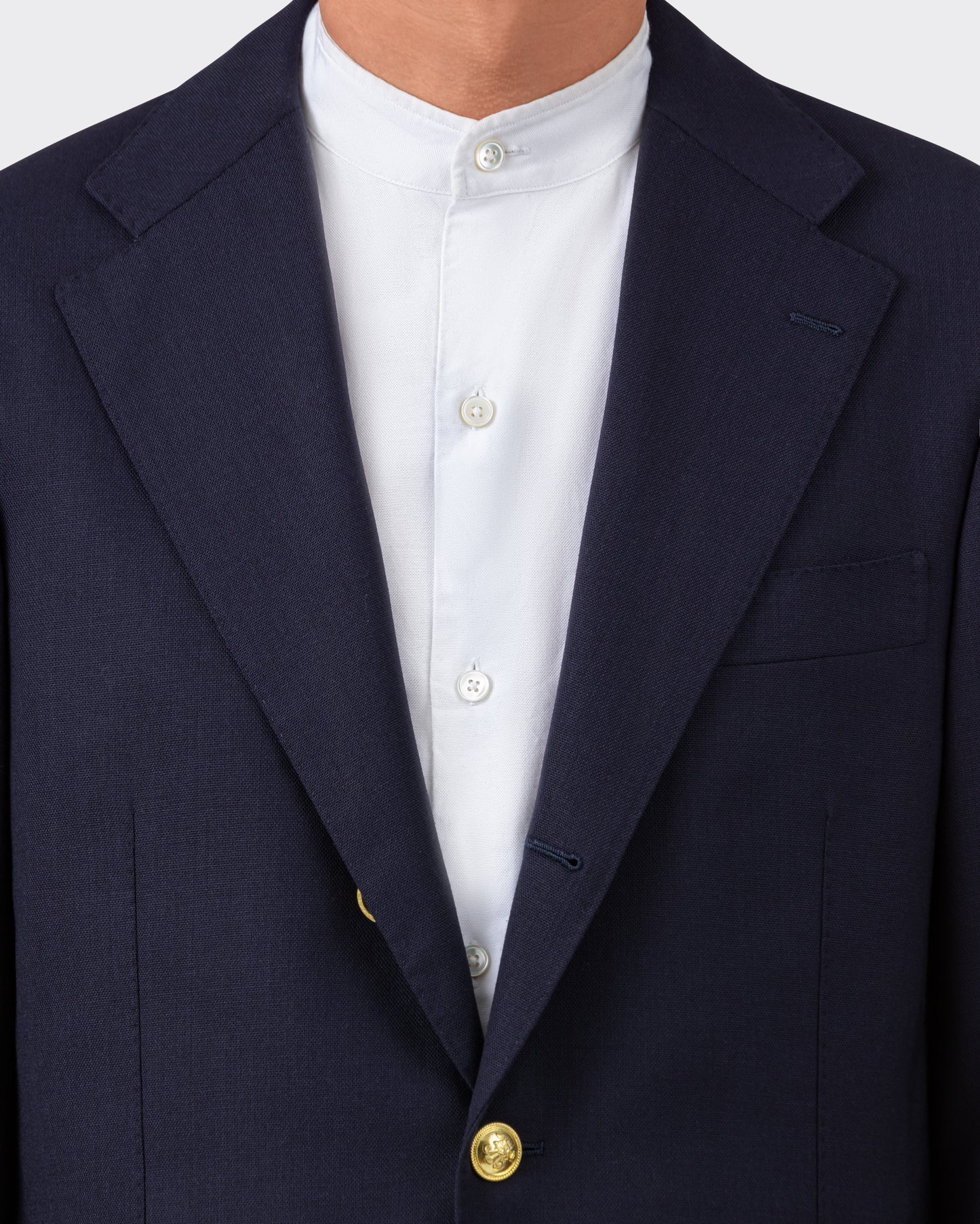 "Balloon” Wool Blazer : Navy