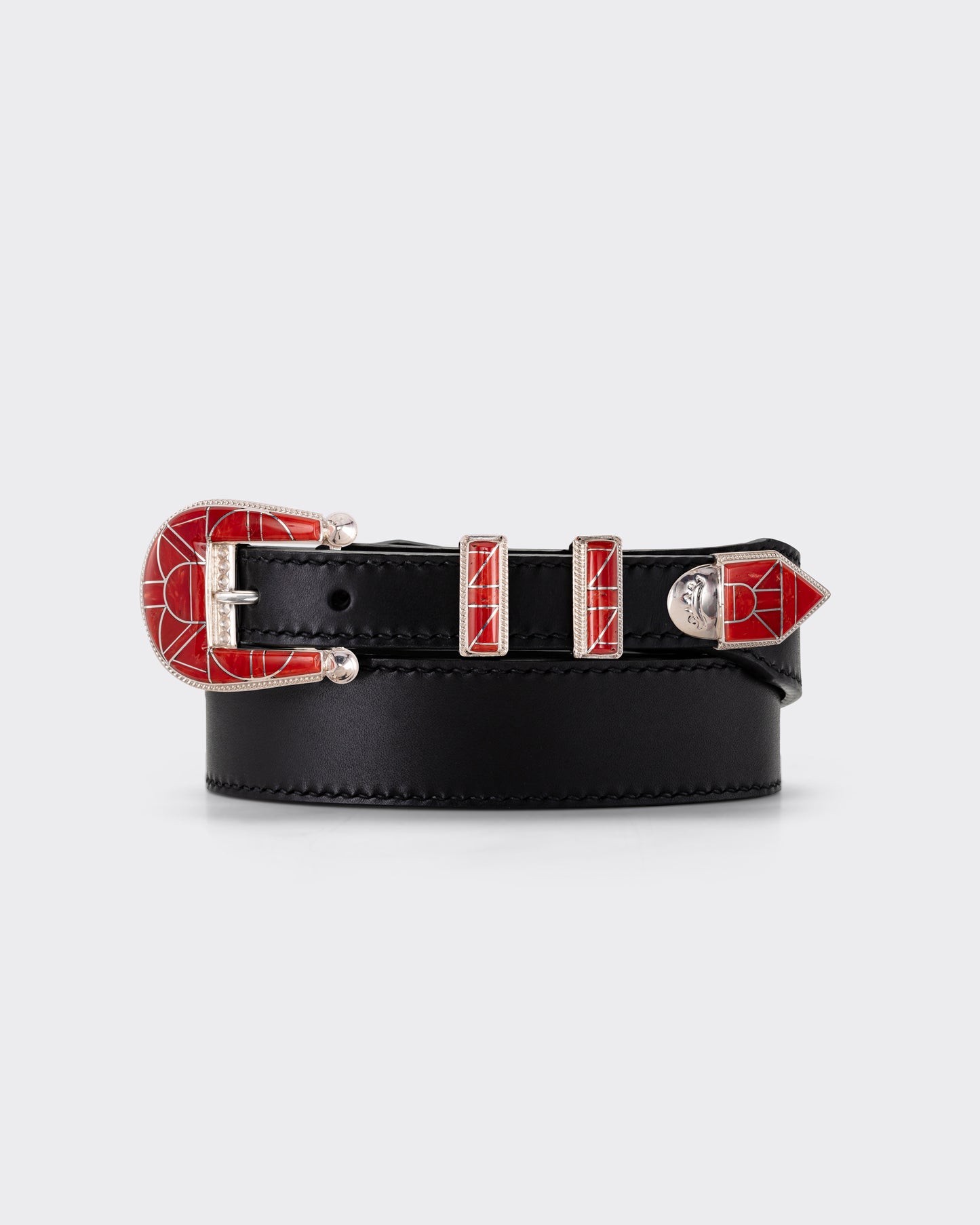 Ranger Belt Amérindienne en Corail : Noir