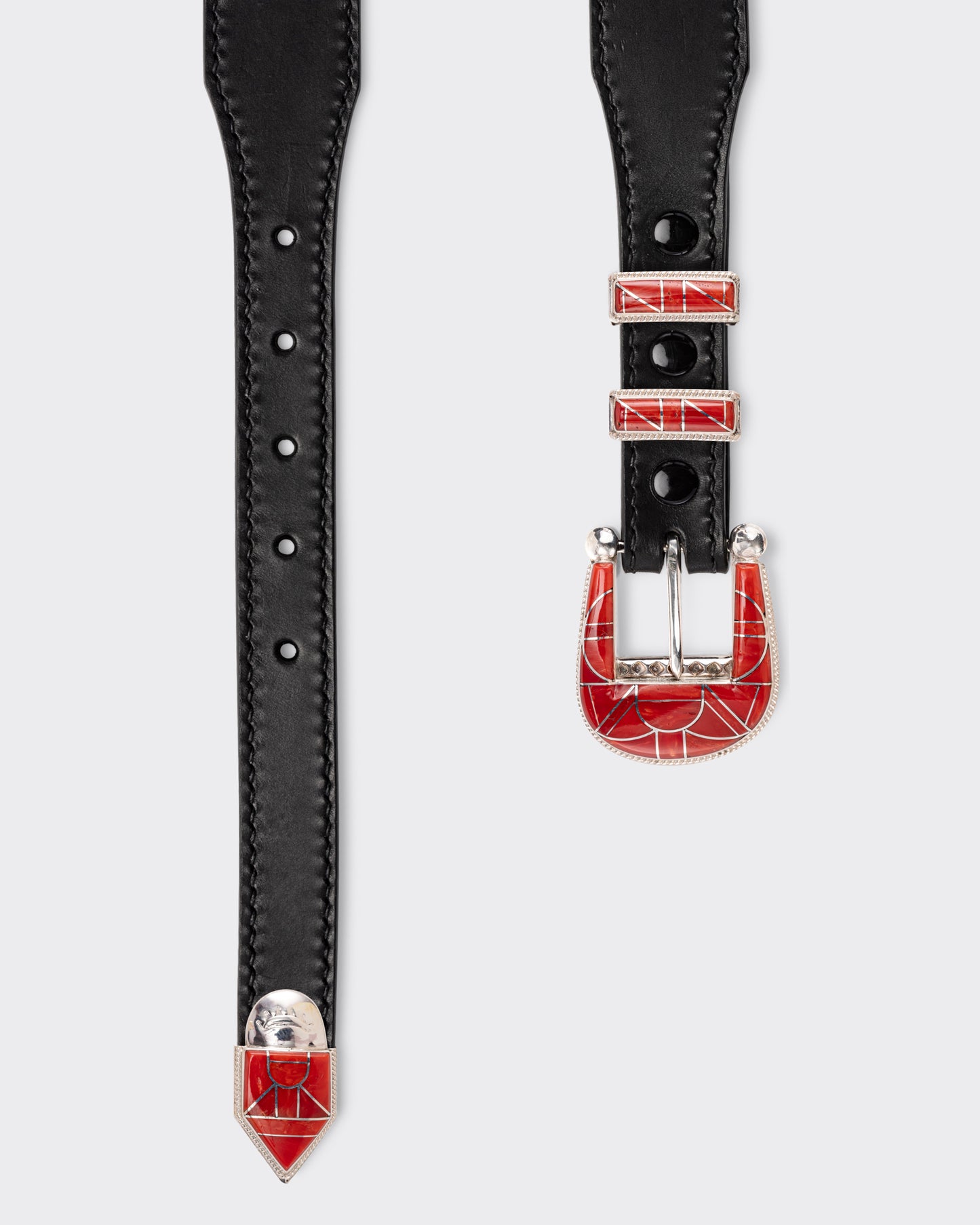 Ranger Belt Amérindienne en Corail : Noir