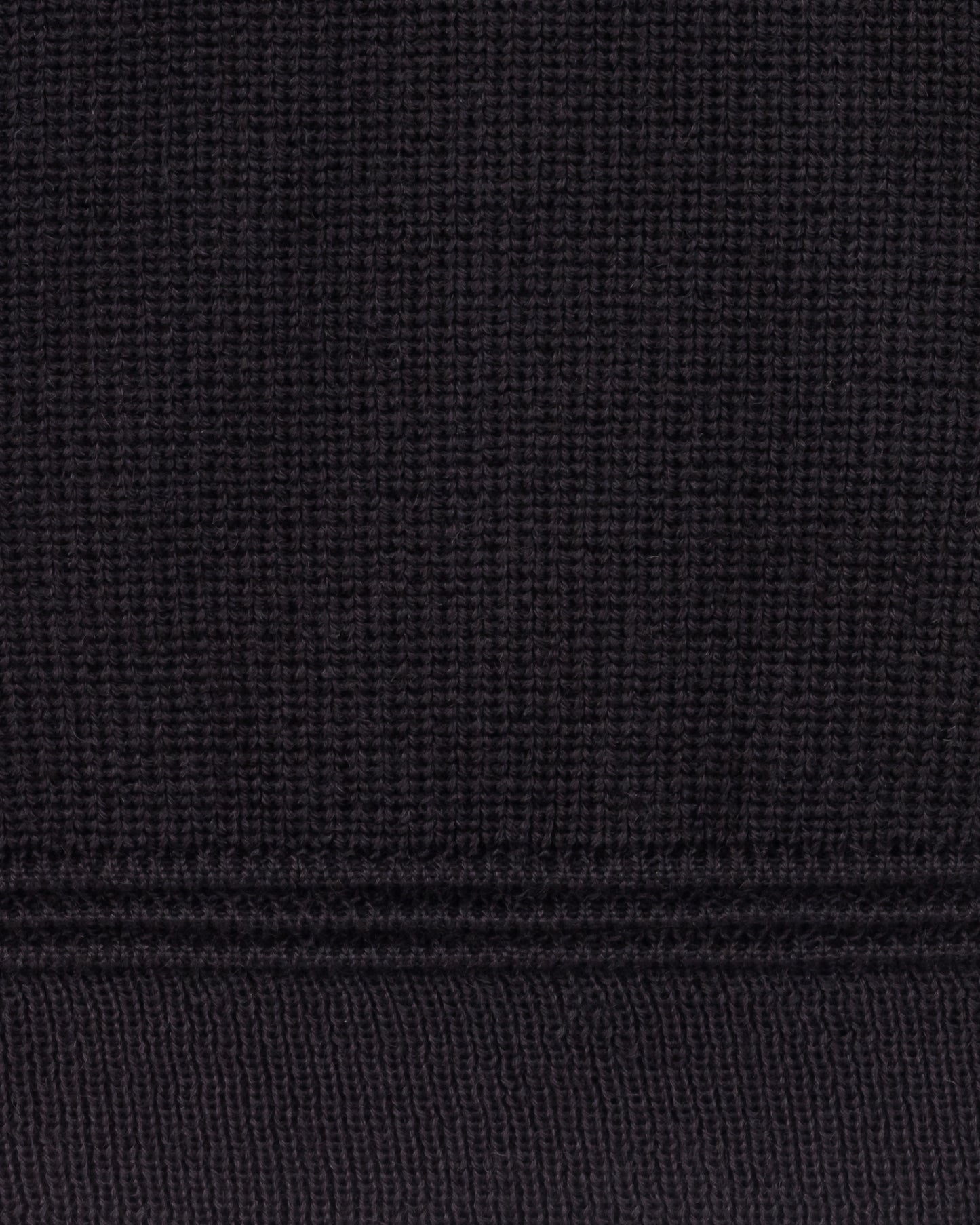 Pull Col Roulotté : Noir