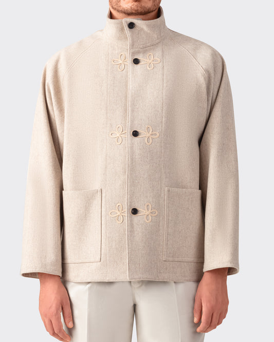 Melton Wool Jacket : Beige
