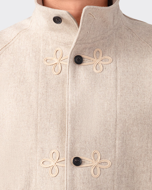 Melton Wool Jacket : Beige