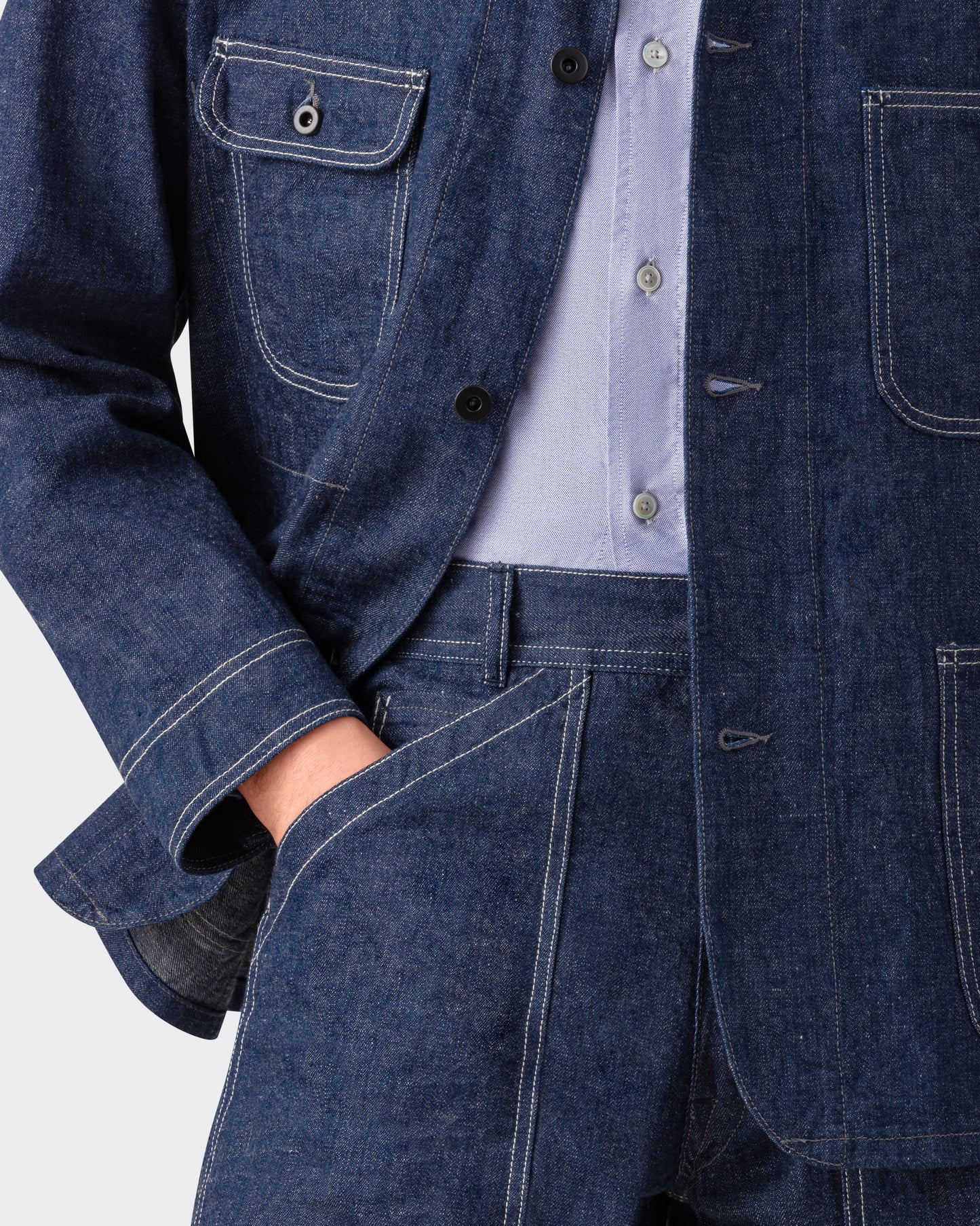 Pantalon “PAUL” en Denim : Indigo
