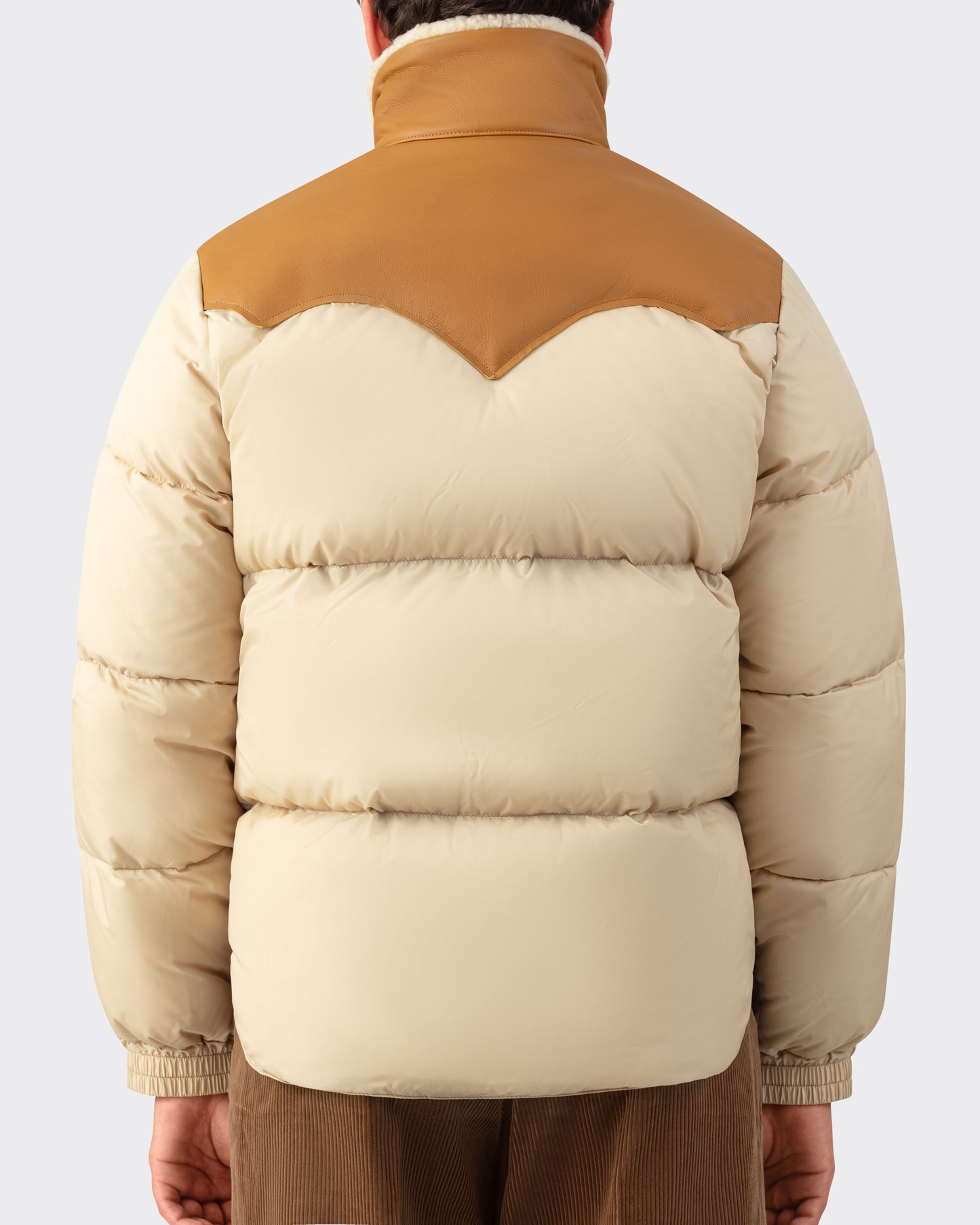 Doudoune « Christy » Col Shearling : Beige