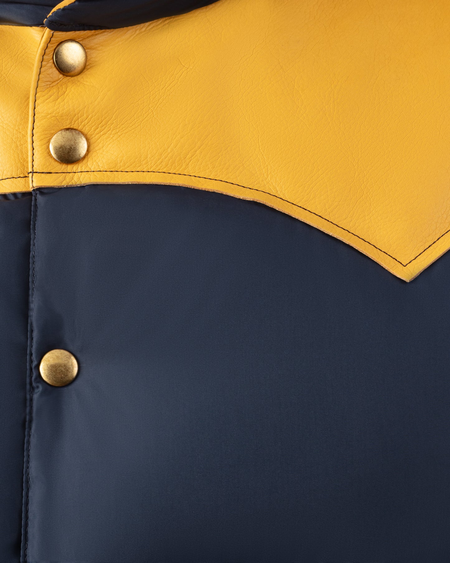 Doudoune Sans Manches : Marine-Jaune