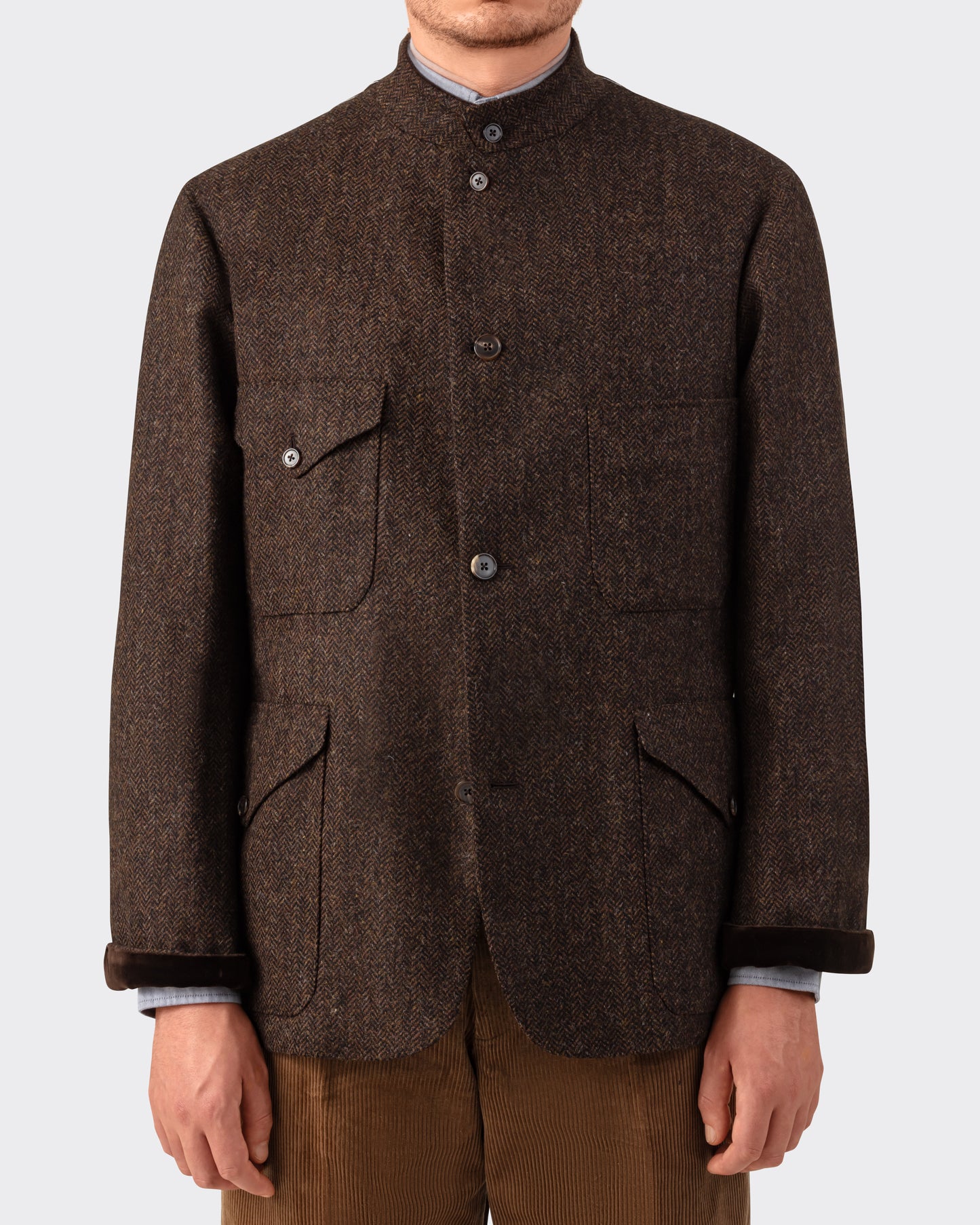 Veste Mod.4-A2 “Tropical Officer” en Tweed : Marron