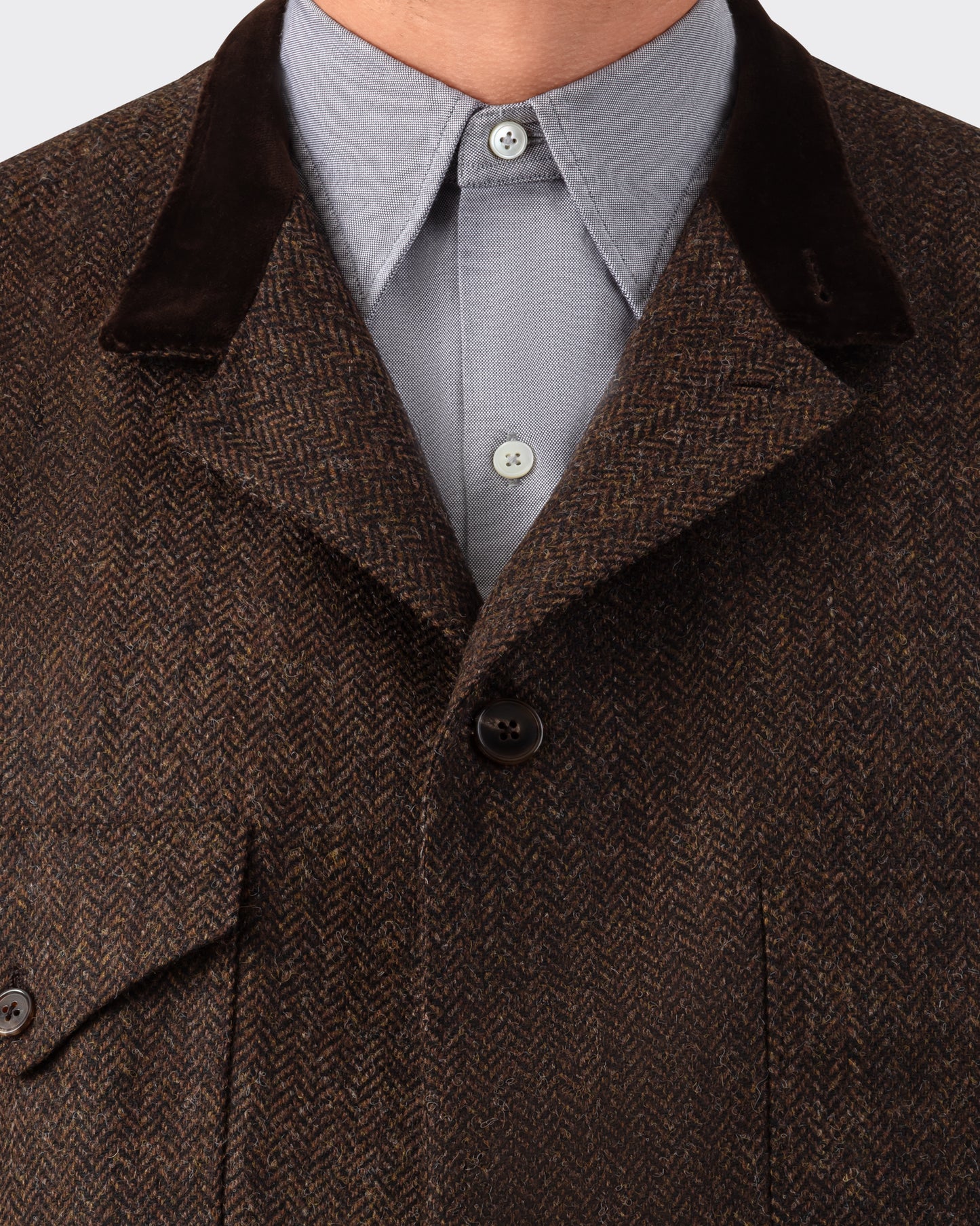 Veste Mod.4-A2 “Tropical Officer” en Tweed : Marron