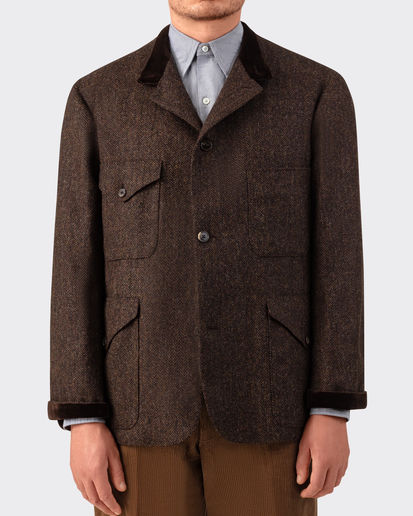 Veste Mod.4-A2 “Tropical Officer” en Tweed : Marron