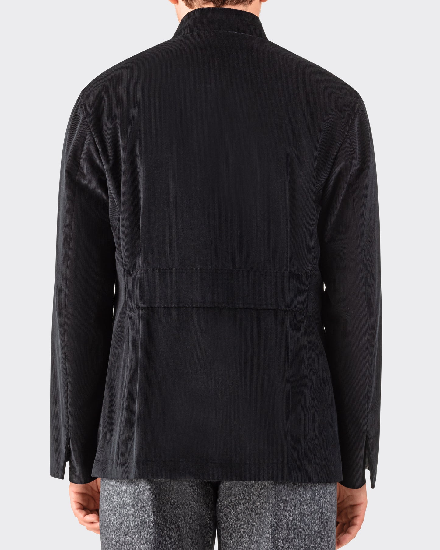 Veste Mod.4-A2 “Tropical Officer” en Velours Côtelé : Noir