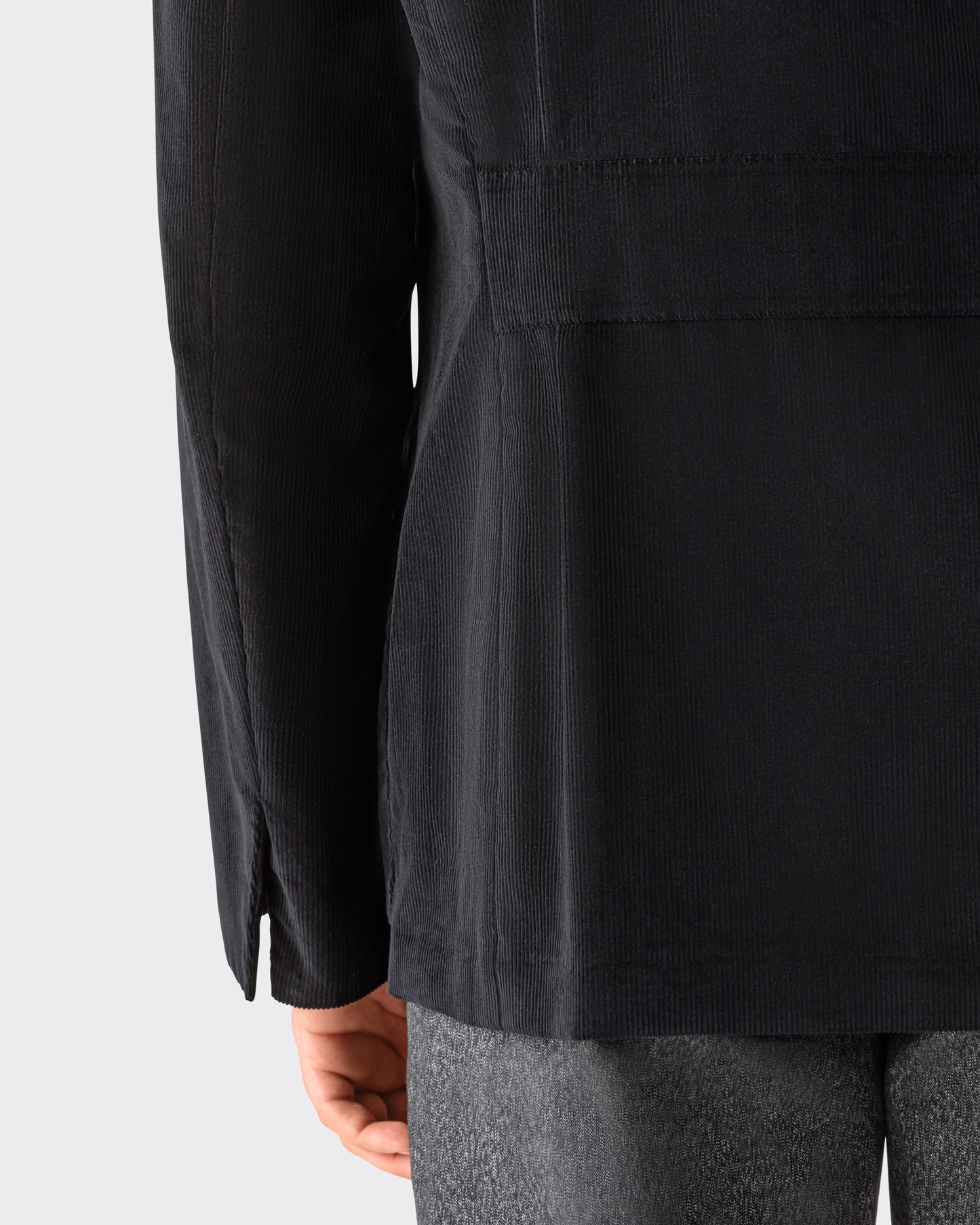 Veste Mod.4-A2 “Tropical Officer” en Velours Côtelé : Noir