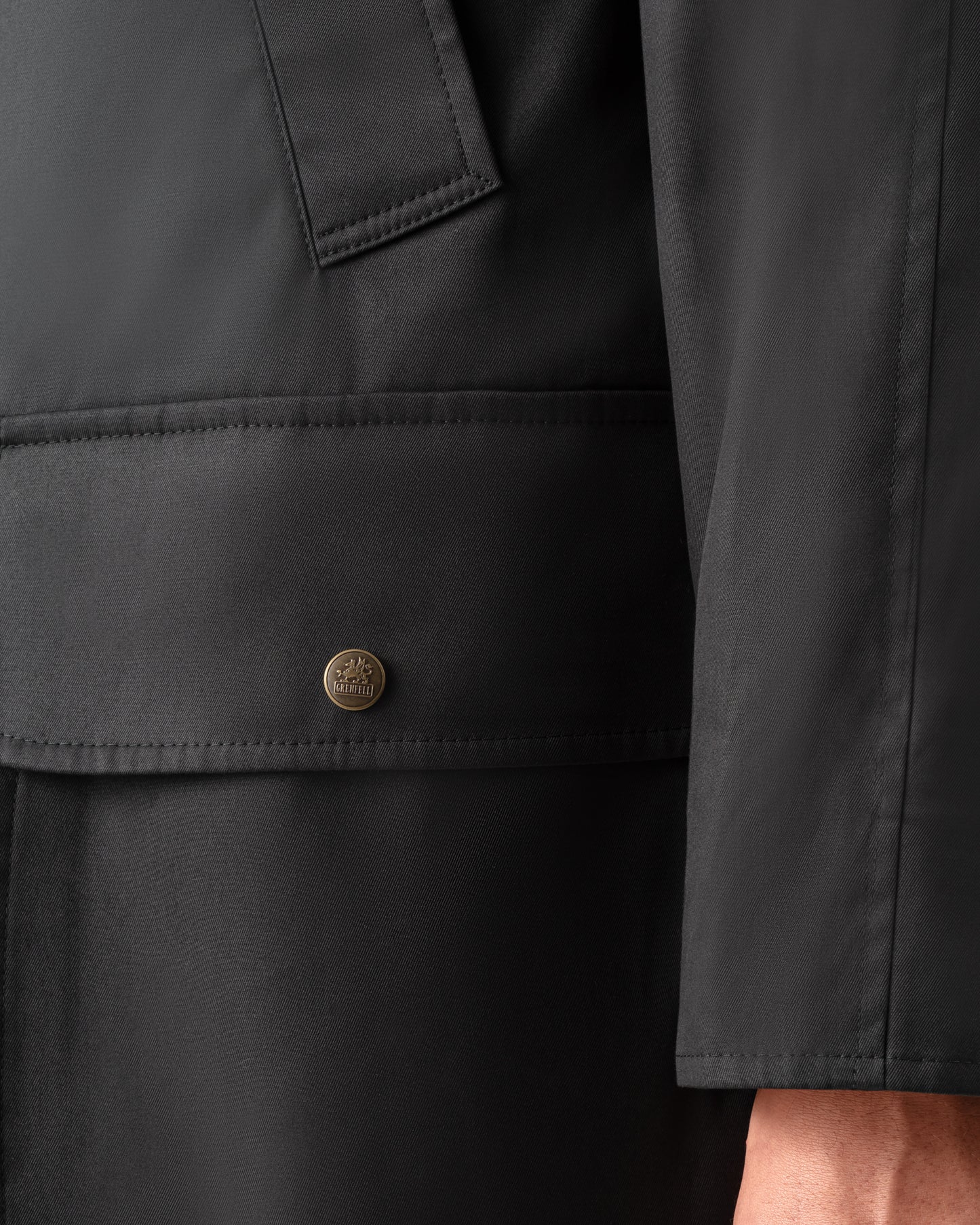 Hunting  Jacket en Coton : Noir