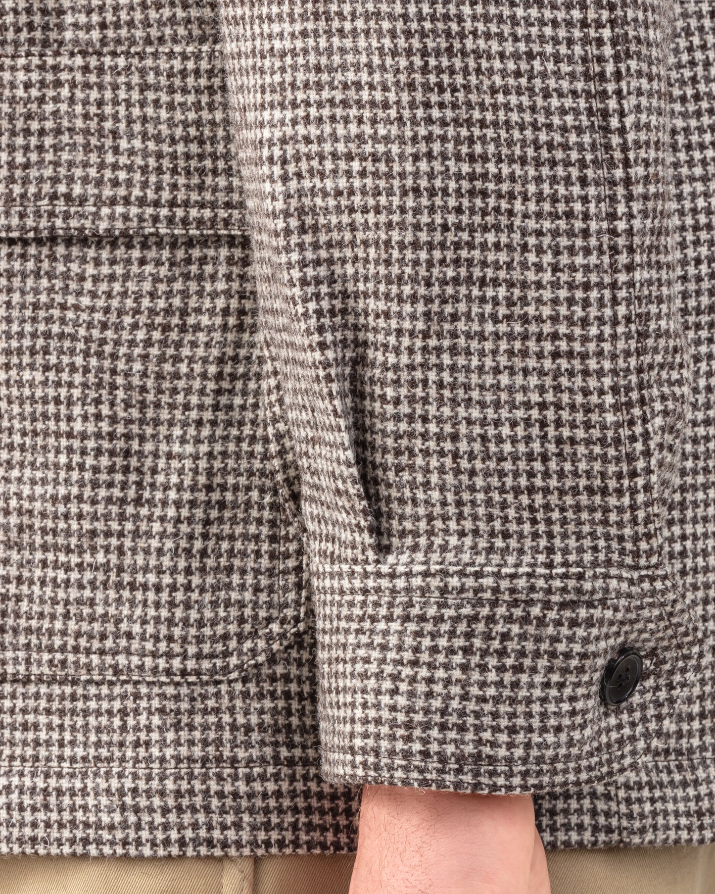 Teba Jacket Laine Vierge : Beige-Écru