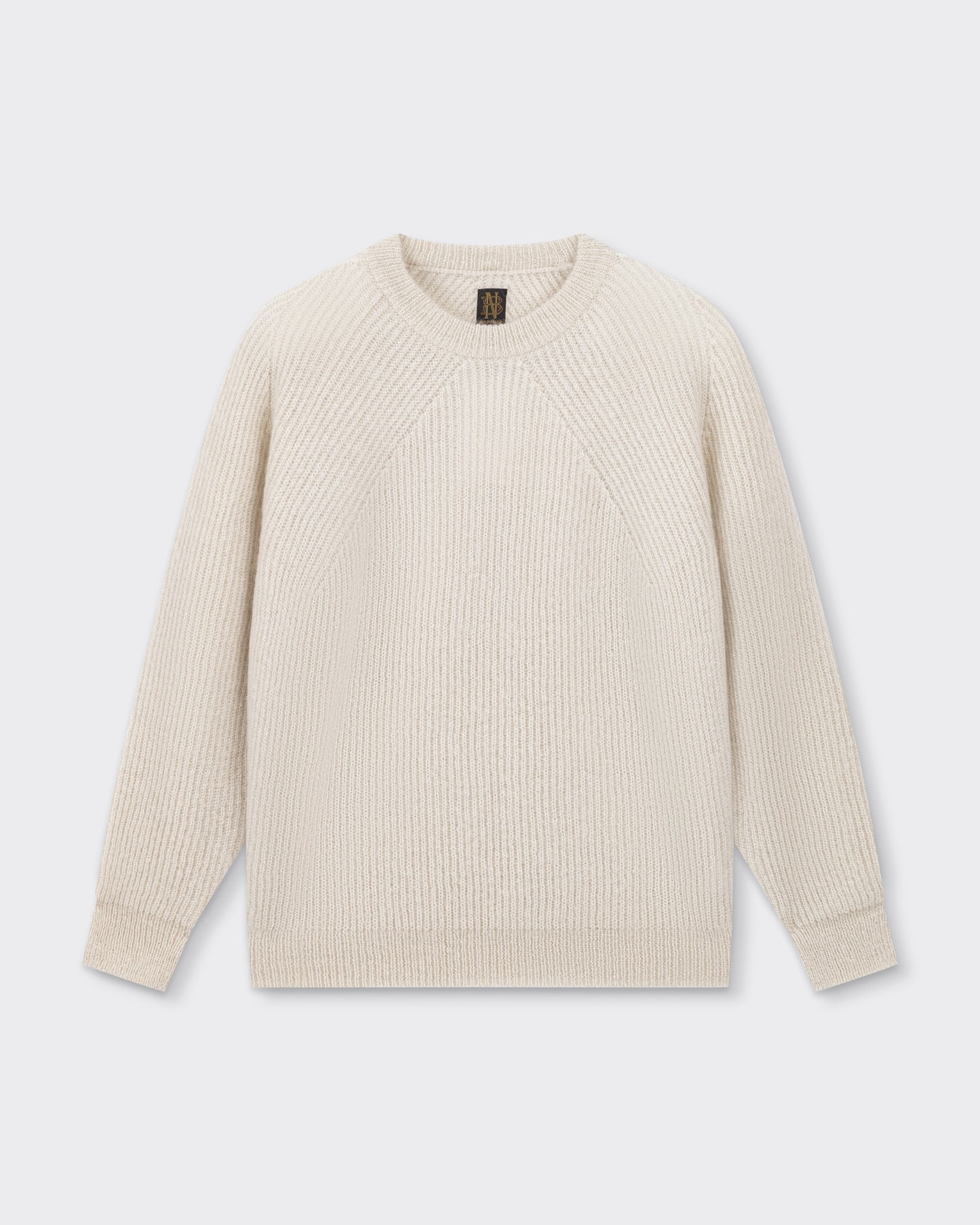 Pull Col Rond "Signature" en Mohair : Ivoire