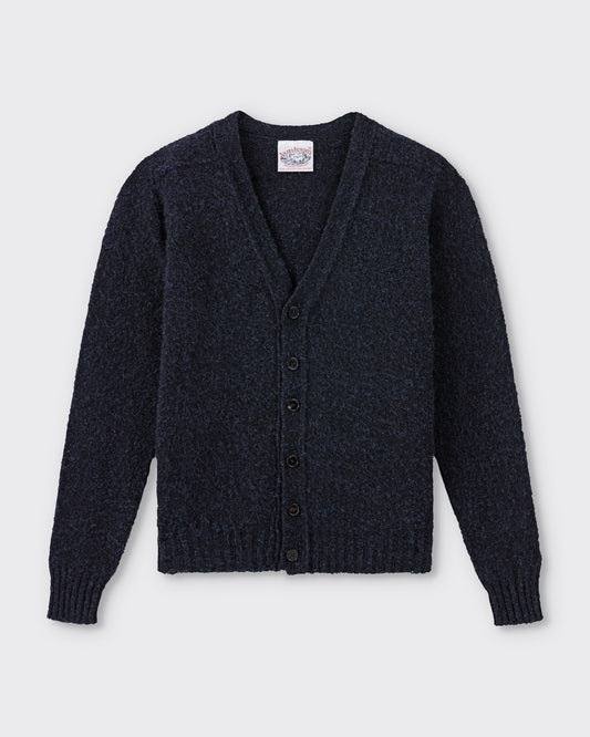 Cardigan Laine Peignée : Bleu Cosmos