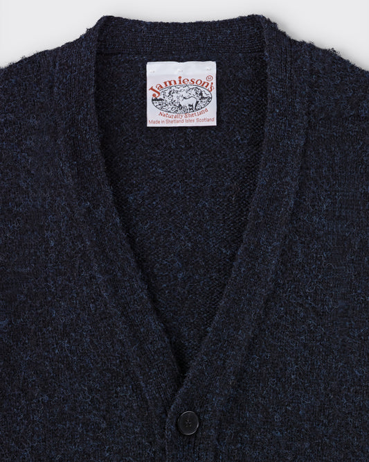 Cardigan Laine Peignée : Bleu Cosmos