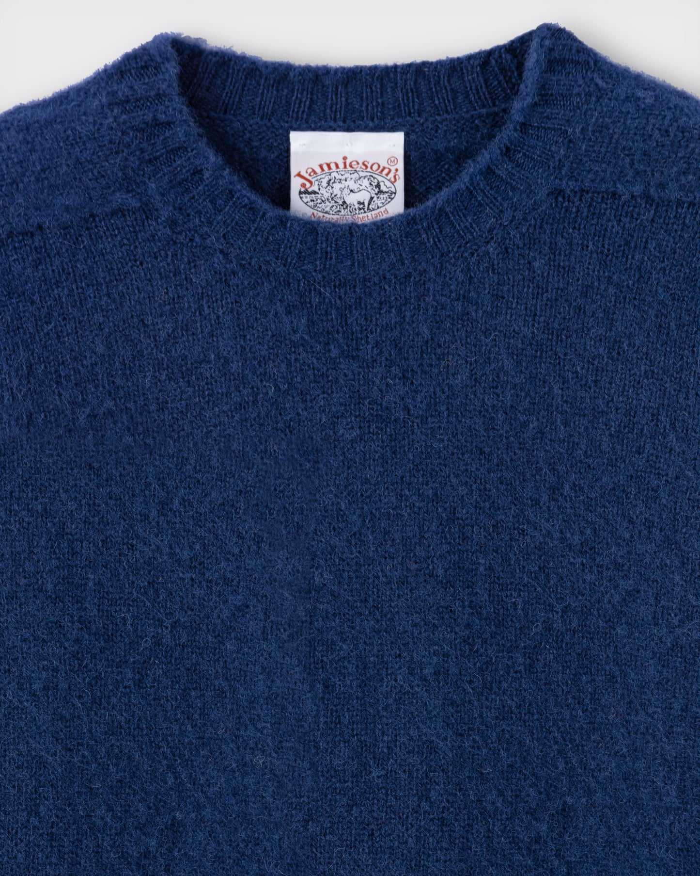 Brushed Wool Crewneck Knit : Persian Blue