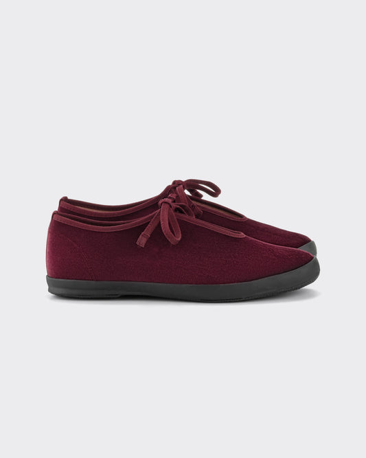 Women Lite Prim in Velvet : Burgandy