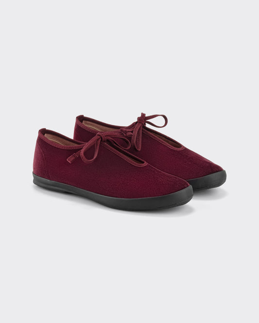 Women Lite Prim in Velvet : Burgandy